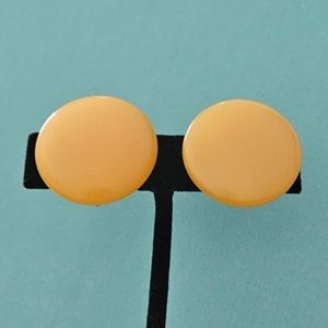 🔥3/$20 Vintage Yellow Acrylic Earrings